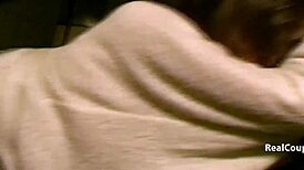 Wow! Interracial couple's daring outdoor fuck in stockings