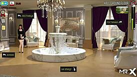 Girl wants to be spanked in this anime game adventure