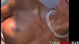 Marie Luv Shows Off Her Tits, Ass, And Pussy