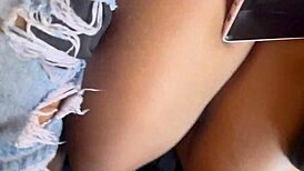 Brunette Latina Teen Fucks Hard in Shower with Big Pussy