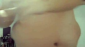 creme in a subtle crossdressing session with ass and pussy play