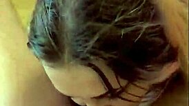 My crazy stepsister kept my dick in her mouth all day touring her apartment