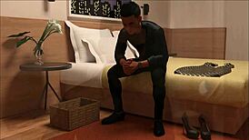 In this amateur scene, a tiny 18+ teen with huge ass and big tits gets trapped in hardcore BDSM assfucking