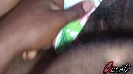 big black guy finishes with my tight little pussy