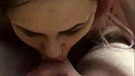 My crazy stepsister kept my dick in her mouth all day touring her apartment