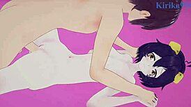 Magia Baiser Utena Hiiragi and Haruka Hanabishi in Magia Magenta Intense 3D Hentai Sex Scene