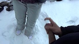 Hot Student Seduces Professor with a Bold Move After Ski Lesson