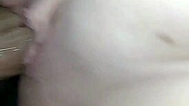 The MILF delivers a sloppy blowjob and squirts on the big young BBC