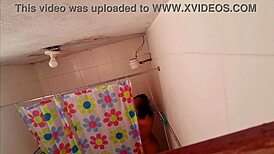 Spying on My Wife's Friend During Vacation in Bathroom