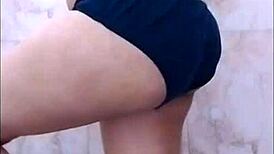 Indian Girl Fingers Pussy in Bathroom