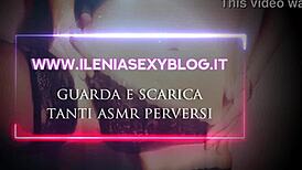 Italian babe giving jerk off instructions in ASMR