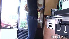 Charlyse angel gives horny teen blowjob 😘