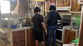 I’m stunned, my husband’s friend sneaks in and screws me everywhere behind his back. It’s pure betrayal!