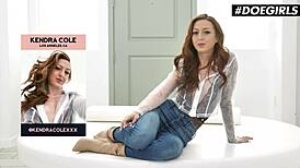 Kendra Cole Stretches Her Tight Wet Pussy