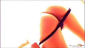 A sensual blowjob, and he intensely penetrated her bare pussy, making her brunette hair sweat