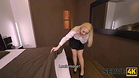 What Happens in European Hotel with Big Tits Blonde POV?