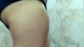 Indian Girl Fingers Pussy in Bathroom