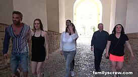 castle trip turned wild with loved ones getting frisky