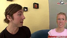 Exclamatory-Raw Petite Blonde in Stripped Socks Seduces a Massive Cock—Wow!