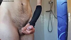 Solo Teen Twink Cums Hard During Bath Masturbation Session.