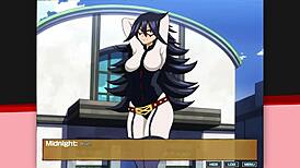 hot teacher steps on me, damn, herocummy style! 😈