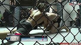 Brunette With Natural Tits Wins The Fight Prize! Who’s Next?