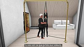 Burglar Turns Nympho in Wild 3D Cartoon Adventure