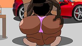 Sugar Daddy Spoils Gold Digger By The Pool