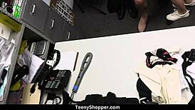 hottie thief kallie taylor nailed in the back office by security guard billy boston