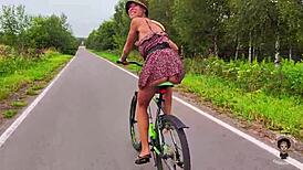 fucked a young 18+ neighbor in a russian bathhouse with massive facial cumshot. outdoor pov blowjob led to rough ass pounding.