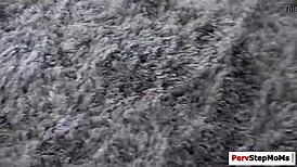 Pervert stepmom bent over for group banging