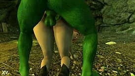 Scarlett Johansson says, 'Smash me, Hulk,' in this 3D hentai garage scene