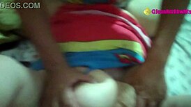 after comic con, saw this curvy milf in cosplay flashing boobs