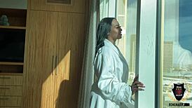 King Rome Major drills brunette Ava Valentina with big cock. Her natural tits bounce in wild doggystyle.