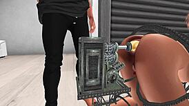 A girl gets caught stealing is gotten creampied as a naughty girl
