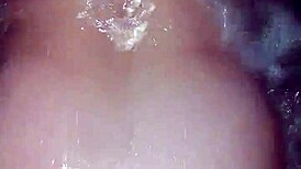 i'm a sexy milf fucking my young boyfriend in the hot tub, his big cock in my ass