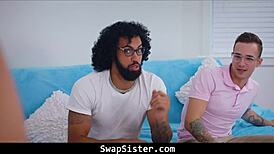 Payton Avery and Sophia Leone Guess Horny Moves with Stepbrothers in Wild Game