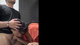 my friend seduces me with a blowjob and cumshot