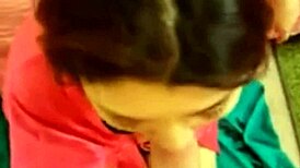 Brunette Delivers a Point-of-View Oral Performance