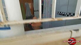 Melody Antunes, Loira Fodendo Sem Camisinha com Amigo no Banho Completo Xred