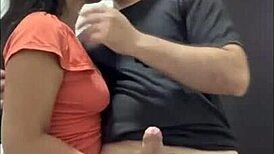 my friend seduces me with a blowjob and cumshot