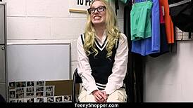 hottie thief kallie taylor nailed in the back office by security guard billy boston