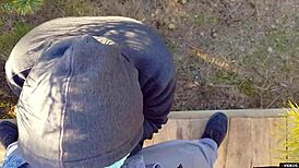 Cum on Panties as Hot Milf Pulls Them Up Full of Sticky Load.