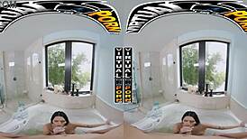 Bathing with Kiana Kumani in Virtual POV VR Feels So Real!