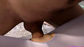 The Babe in Glasses Rode Sensually After Yoga, Then Gave a Blowjob for Oral Creampie.