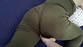 morena latina with big ass in doggy for cock