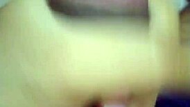 Midnight solo handjob session at home