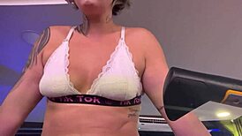 Crossdresser Soaked Through, Clothes Turn Transparent After Getting Wet