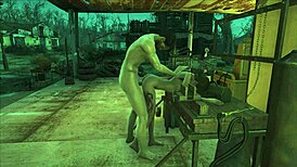 Brunette anime cartoon hentai in fallout 4 sanctuary with fucking and game fantasy