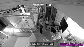 Tiny Teen Face Gets Spunked with a Big Facial!